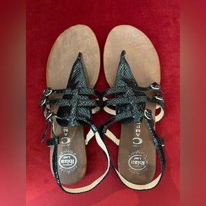 Jeffrey Campbell Handmade Snakeskin Sandals